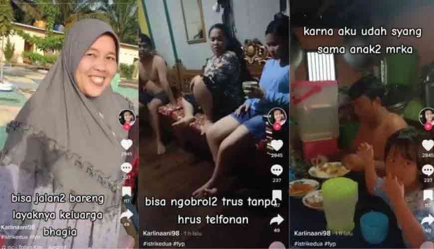 Berawal dari Balas Budi, Kini Istri Muda Semakin Tampak Harmonis dengan Istri Pertama di Sekayu